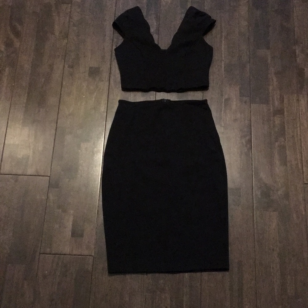 Two Piece Black Dress